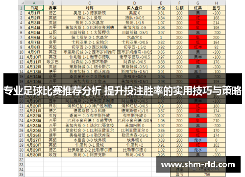 专业足球比赛推荐分析 提升投注胜率的实用技巧与策略